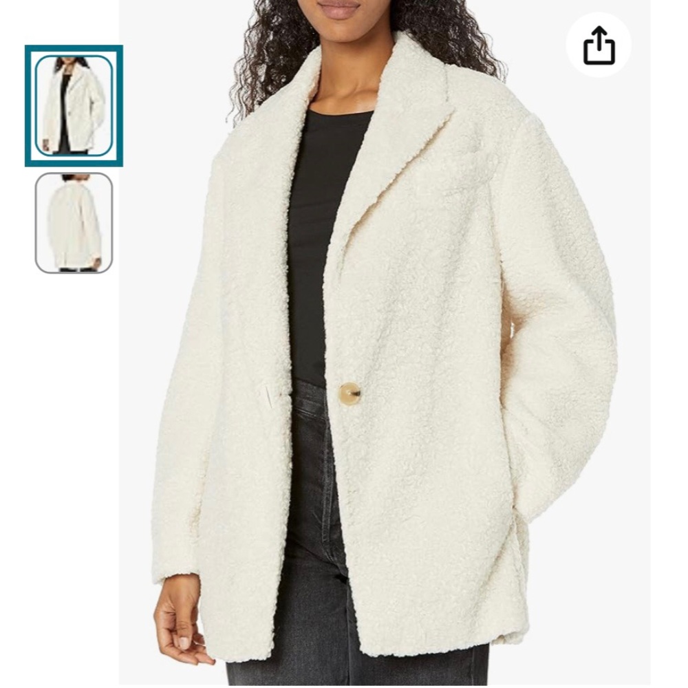 Vince Faux Fur Blazer Coat